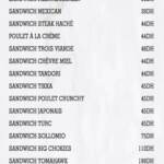 Menu Chokies Tétouan Tetouan December 2023 504722-133100